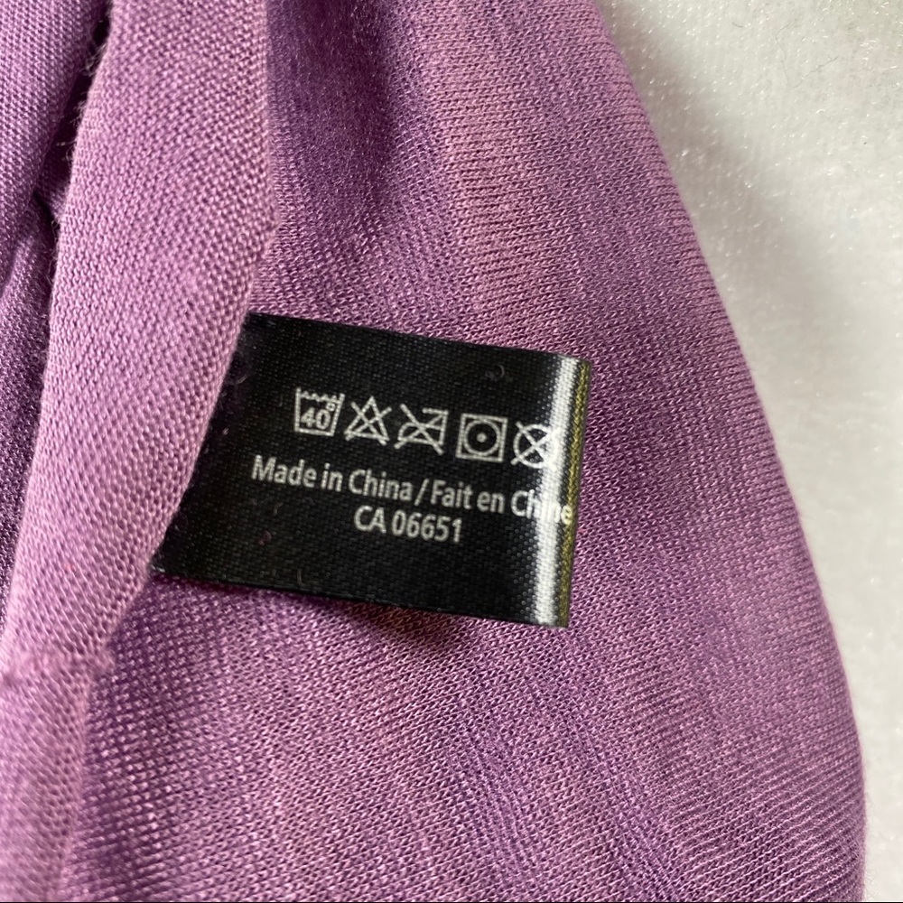 ⭐️SEE NEW LISTING⭐️Hot Steps Purple Foulard Scarf - Picture 5 of 6